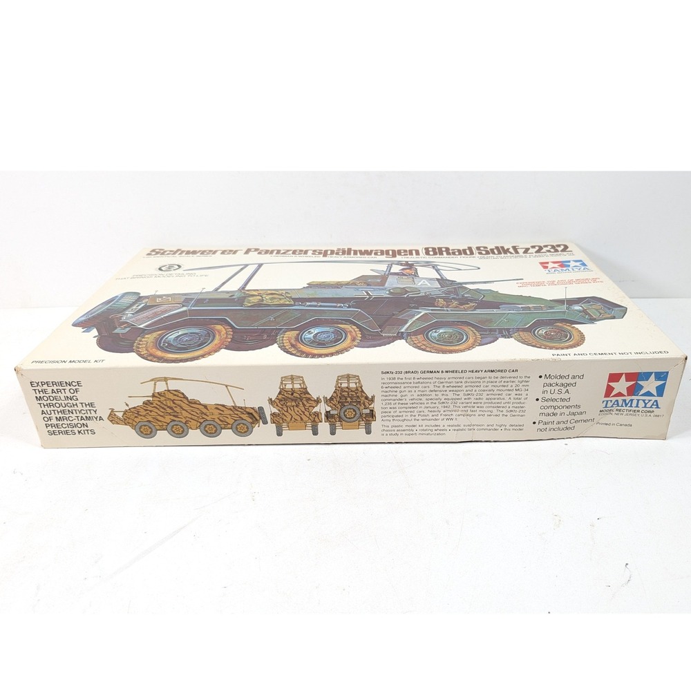 Tamiya 1/35 Schwerer Panzerspähwagen 8Rad Sdkfz 232 Armored Car Model Kit MM136A - Picture 11 of 12